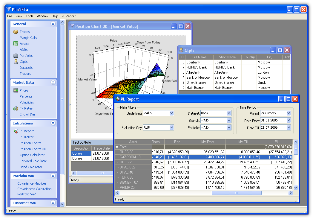 PLaNETa application window