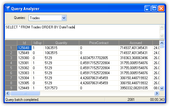 Mini Query Analyzer